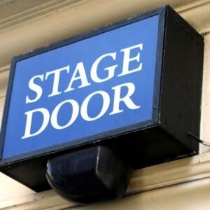 Stage door sign